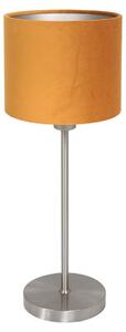 Mexlite - lampada da tavolo - Noor - oro acciaio - metallo tessile - lampada da comodino - E27 - 4413ST