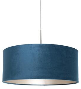 Steinhauer - lampada a sospensione - Sparkled Light - blu - metallo velluto - Ø 50cm - E27 - 8247ST