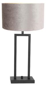 Steinhauer - lampada da tavolo - Stang - nero - metallo velluto - Ø 30cm - E27 - 8213ZW