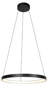 Mexlite - lampada a sospensione - Circolare - nero - metallo - Ø 58cm - LED - 4206ZW
