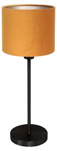 Mexlite - lampada da tavolo - Noor - oro nero - metallo tessile - lampada da comodino - E27 - 4424ZW