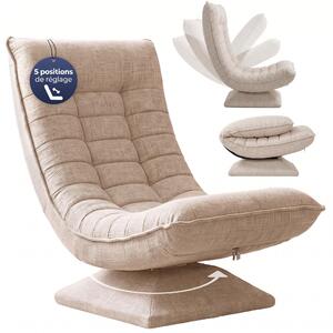 CASARIA Poltrona Relax da Lettura con Schienale Regolabile