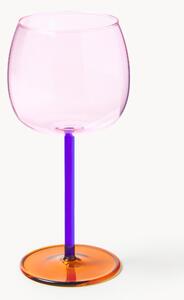 Set di 4 bicchieri da vino rosso in vetro soffiato Karisa