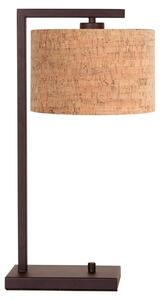 Steinhauer - lampada da tavolo - Stang - marrone - metallo tessile - lampada da comodino - E27 - 4882CA
