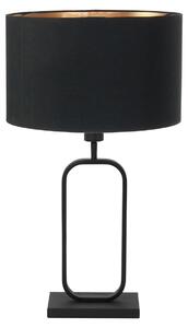Steinhauer - lampada da tavolo - Stang - nero - lino metallo - lampada da comodino - E27 - 4807ZW