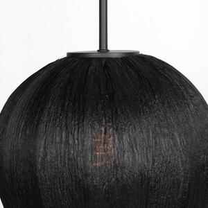 Mexlite - lampada a sospensione - HaloSwap - nero - lino - Ø 25cm - E27 - 4297ZW