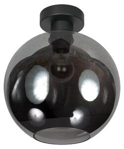 Steinhauer - plafoniera - Bloeba - nero - vetro metallo - Ø 30cm - E27 - 4376ZW
