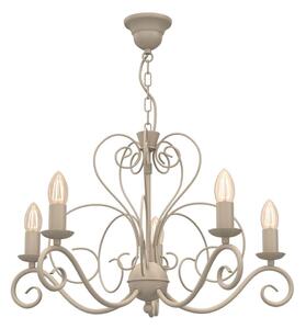 Lampadario a catena MAURO 5xE14/15W/230V beige