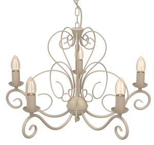 Lampadario a catena MAURO 5xE14/15W/230V beige