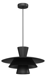 Lampadario a sospensione su cavo PLATO 1xE27/15W/230V nero