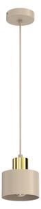 Lampadario a sospensione con cavo PARKLA 1xE27/15W/230V beige/oro