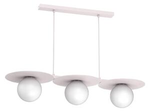 Lampadario su cavo FLAT 3xE27/15W/230V crema