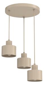 Lampadario a cavo PARKLA 3xE27/15W/230V beige