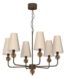 Lampadario a catena GRENADA 6xE14/15W/230V beige