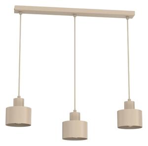 Lampadario a sospensione con cavo PARKLA 3xE27/15W/230V beige