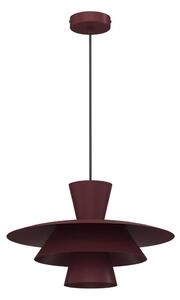 Lampadario su cavo PLATO 1xE27/15W/230V bordeaux