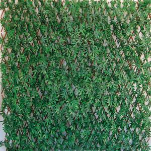 Parete verde artificiale Acero 3D in polietilene, verde H 1 m x L 2 m