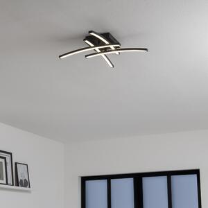 Plafoniera design Beryl LED , in alluminio, nero D. 45 cm 45 cm, 4 luci INSPIRE