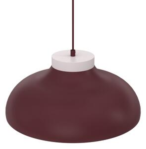 Lampadario a sospensione BASCA 1xE27/15W/230V bordeaux/crema