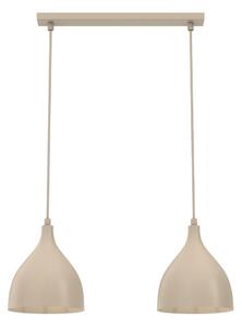 Lampadario a sospensione con cavo NOAK CLASSIC 2xE27/15W/230V beige