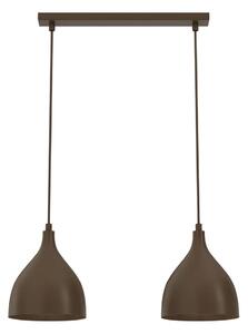 Lampada a sospensione su cavo NOAK CLASSIC 2xE27/15W/230V marrone