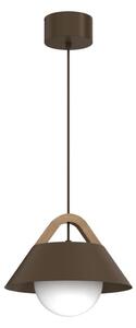 Lampada a sospensione con cavo FUNDA 1xE27/15W/230V, marrone