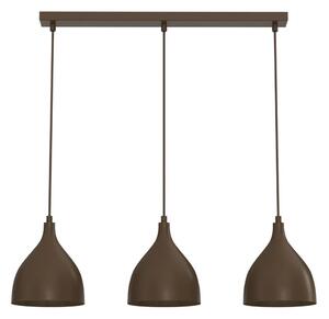 Lampada a sospensione con cavo NOAK CLASSIC 3xE27/15W/230V marrone