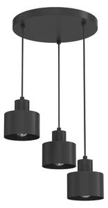 Lampadario a sospensione con cavo PARKLA 3xE27/15W/230V nero