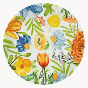 Set di 6 piatti per pizza in porcellana Blooming