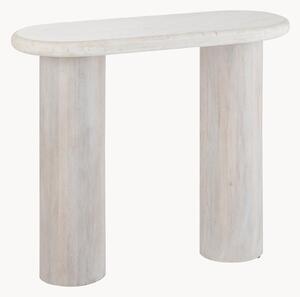 Consolle in legno di mango con piano in marmo Gebr