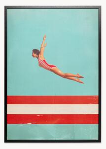 Stampa digitale incorniciata Jumping Girl Up