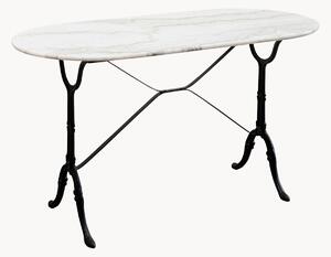 Tavolo ovale con piano in marmo Kaffeehaus, 120 x 60 cm