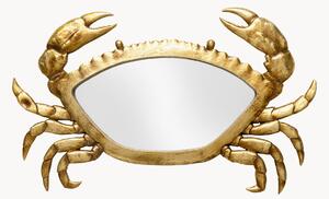 Decorazione da parete fatta a mano con specchio Crab