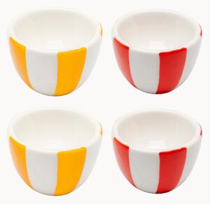 Set di 4 portauova dipinti a mano Cocina Stripes