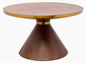 Tavolino rotondo effetto legno Cono
