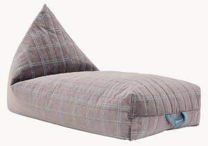 Pouf a sacco lungo in velluto Oasis