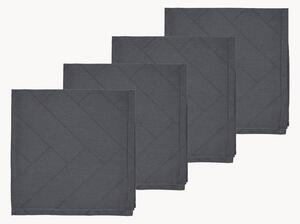 Set di 4 tovaglioli in cotone Tiles Damask