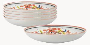 Set di 6 piatti fondi in porcellana Maritime