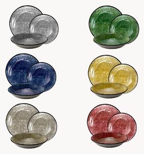 Servizio di piatti in ceramica Preta, 6 persone, set da 18