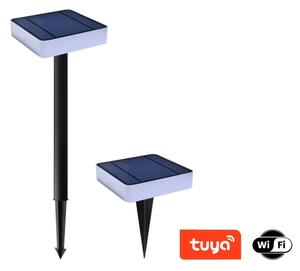 Immax NEO 07911L - Lampada solare LED RGB dimmerabile 1W/5V quadrato IP54 Tuya