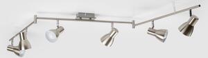 Faretto LED 6xE14/5W/230V cromo opaco
