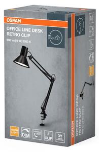 Osram - LED lampada da scrivania dimmerabile con morsetto OFFICE LINE LED/9W/230V 3000K nera
