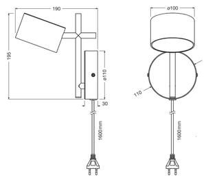 Osram - Lampada da parete dimmerabile a LED DECOR KYOTO LED/12W/230V nera