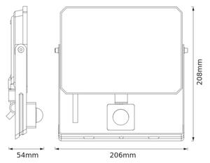 Osram - Proiettore LED con sensore FLOODLIGHT LED/50W/230V 3000K IP65 nero