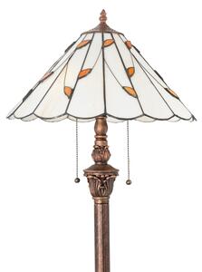 Brilagi - Lampada da terra Tiffany in vetro colorato FOLIA 2xE27/60W/230V