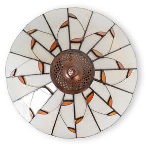 Brilagi - Lampada da terra Tiffany in vetro colorato FOLIA 2xE27/60W/230V