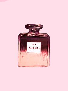 Illustrazione Chanel No 5 pink, Finlay & Noa