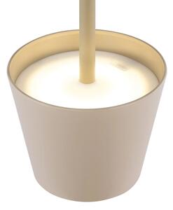 Globo 58488S - Lampada LED dimmerabile ricaricabile da esterno con controllo touch VANNIE 3W/5V IP54 1800 mAh