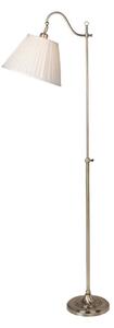 Lampada da terra bianca/dorata con paralume in tessuto con struttura flessibile (altezza totale 167 cm) Charleston – Markslöjd