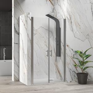 Kamalu doccia nicchia saloon 105-110cm finitura cromo | ks2800 saloon